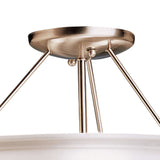 Cove Molding Top Glass Ceiling Semi Flush Light detail 2