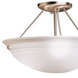 Cove Molding Top Glass Ceiling Semi Flush Light detail 1