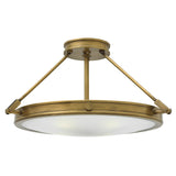 Collier Medium Semi-Flush Mount - Heritage Brass - by Hinkley