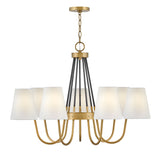 Aston Medium Single Tier Chandelier - Heritage Brass - by Hinkley