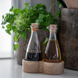 Kay Bojesen Menageri Oil And Vinegar Bottles, Oak, 3.7 Oz By Kay Bojesen