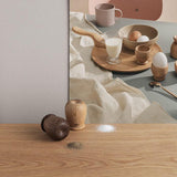 Kay Bojesen Menageri Salt and Pepper Set, Oak/Smoked Oak, H: 2.4", 2 Pcs. By Kay Bojesen