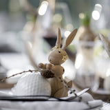 Kay Bojesen Rabbit, Oak, H: 6.3" By Kay Bojesen