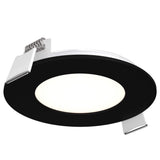 3” Round Panel Outdoor Light Black By DALS