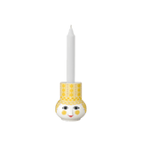 Bjørn Wiinblad Olga Candle Holder, Yellow, H: 3.5" By Bjorn Wiinblad