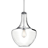 Everly Bell Pendant Chrome 14 Inch