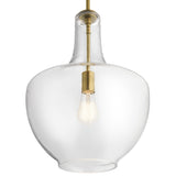 Everly Bell Pendant Natural Brass 14 Inch