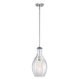 Everly Hour Glass Pendant Chrome 9 Inch