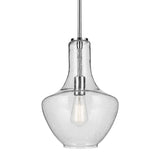 Everly Bell Pendant Chrome 10.5 Inch