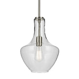 Everly Bell Pendant Brushed Nickel 10.5 Inch
