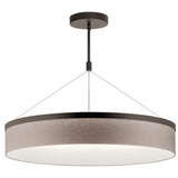 Mercel Drum Round Chandelier Olde Bronze 32.75 Inch