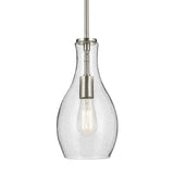 Everly Hour Glass Pendant Brushed Nickel 7 Inch