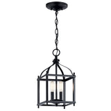 Larkin Pendant Black 8 Inch