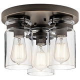 Brinley Flush Semi Flush Mount Olde Bronze