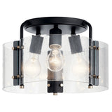 Thoreau Semi Flush Semi Flush Mount Black 14 Inch
