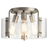 Thoreau Semi Flush Mount Brushed Nickel 14 Inch
