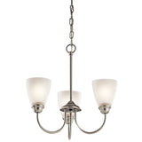 Jolie Bell Mini Chandelier Brushed Nickel