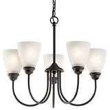 Jolie Bell Chandelier Olde Bronze 5 Light