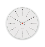 Arne Jacobsen Bankers Wall Clock, White, Large, Ø: 11.4" By Arne Jacobsen