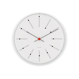 Arne Jacobsen Bankers Wall Clock Medium, White, Ø: 8.3" White By Arne Jacobsen