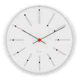 Arne Jacobsen Bankers Wall Clock, White, Extra Large, Ø: 18.9" By Arne Jacobsen