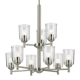 Shailene Chandelier Brushed Nickel 9 Light
