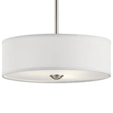 Shailene Ceiling Drum Light Brushed Nickel 14 Inch