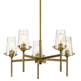 Alton Chandelier Natural Brass 5 Light