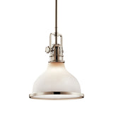 Hatteras Bay Dome Mini Pendant Polished Nickel