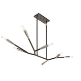 Branches 1 Tier Chandelier Black 7 Light