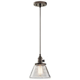 Avery Cone Mini Pendant Olde Bronze 8 Inch