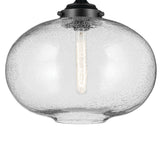 Avery Semi Flush Mount Black