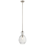 Riviera Pendant Brushed Nickel 9 Inch