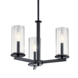 Crosby Chandelier Black 3 Light
