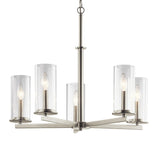 Crosby Chandelier Brushed Nickel 5 Light