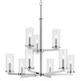 Crosby Chandelier Chrome 9 Light