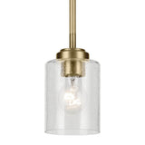 Winslow Mini Pendant Natural Brass 7.25 Inch