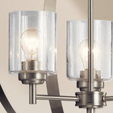 Winslow 1 Tier Chandelier Brushed Nickel 3 Light