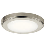 Zeo LED Downlight Round Flush LED Weather+ Brushed Nickel