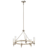 Telan Chandelier White Washed Wood