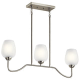 Valserrano Linear Chandelier Brushed Nickel