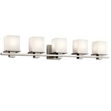 Tully Vanity Light Antique Pewter 5 Light