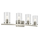 Crosby Vanity Light Brushed Nickel 4 Light