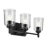 Shailene Vanity Light Black 3 Light