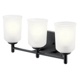 Shailene Vanity Light Black 3 Light