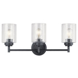 Winslow Vanity Light Black 3 Light