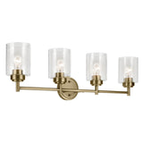Winslow Vanity Light Natural Brass 4 Light