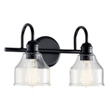 Avery Vanity Light Black 2 Light