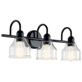 Avery Vanity Light Black 3 Light