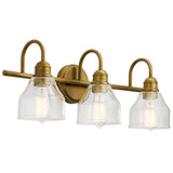 Avery Vanity Light Natural Brass 3 Light